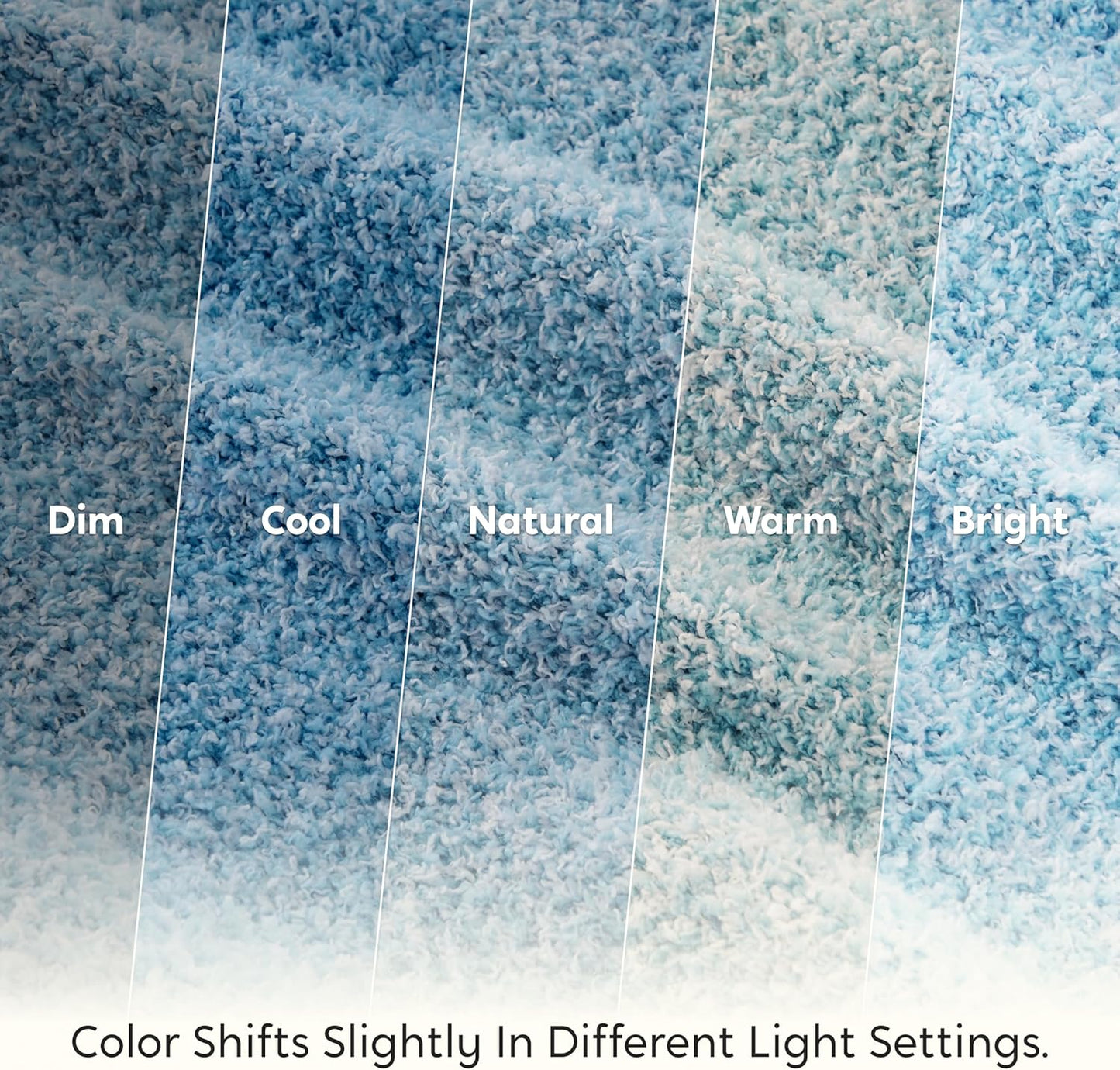 Joiedomi Throw Blanket for Couch Bed Sofa, Blue Knitted Blankets Gifts for Women Mom Girls, Cozy Cute Soft Throw Home Room Decor Aesthetic for Women Mothers Birthday Gifts 50x60 Inches